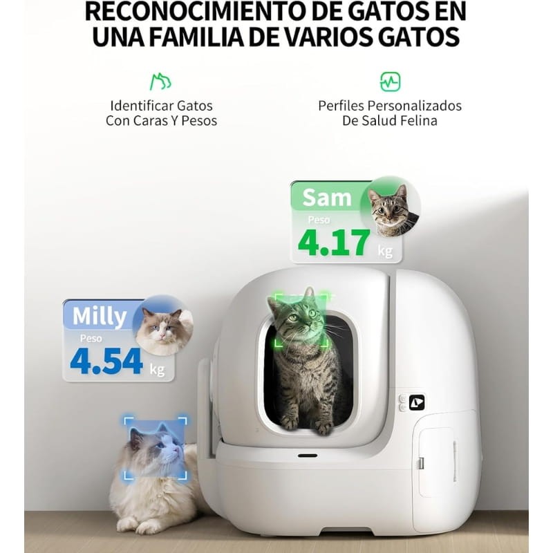 Arenero Automático PETKIT Purobot Max Pro con Cámara y tecnología xSecure - Control APP - Capacidad extragrande - Ítem2