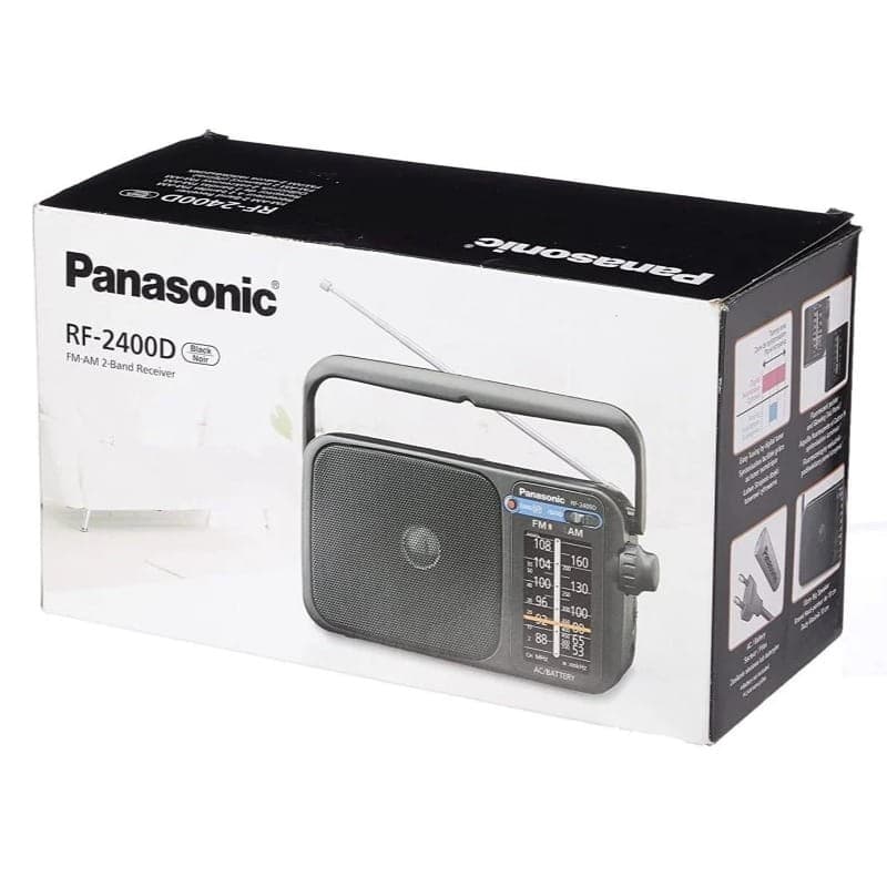 Panasonic RF-2400D AM/FM Preto - embalagem