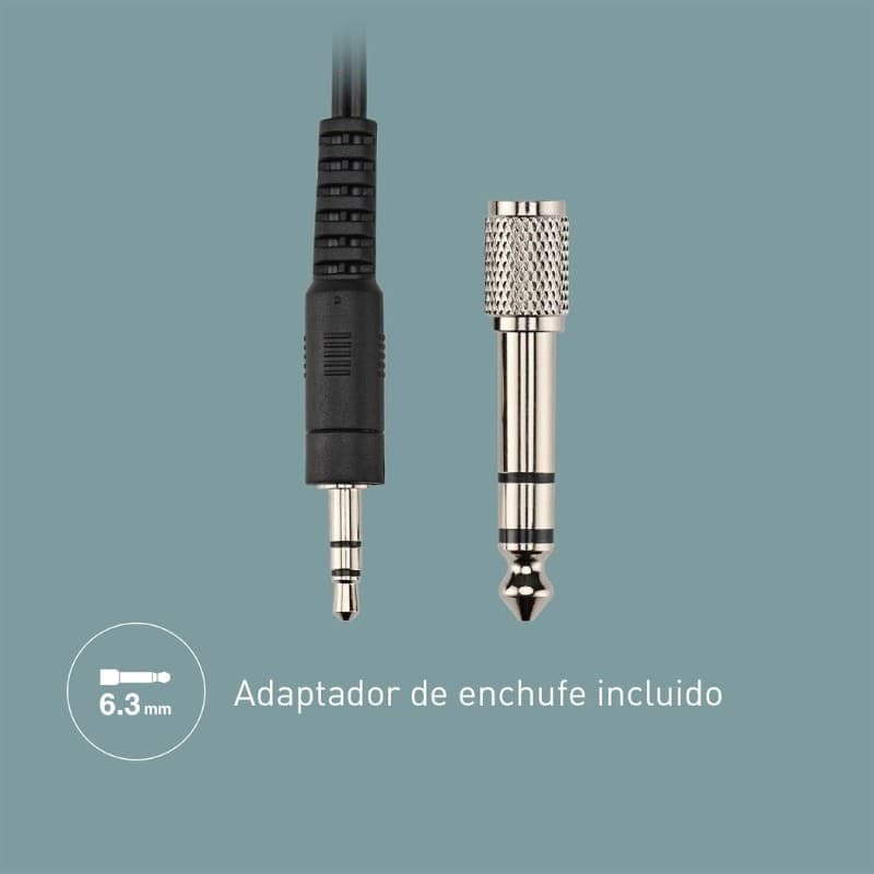Panasonic RP-HT 090 Gris - Casque d'écoute filaire - Jack 3,5 mm et adaptateur 6,3 mm