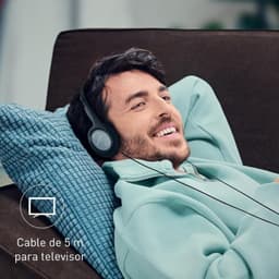 Panasonic RP-HT 090 Gris - Casque d'écoute filaire - conception pour le raccordement à la télévision