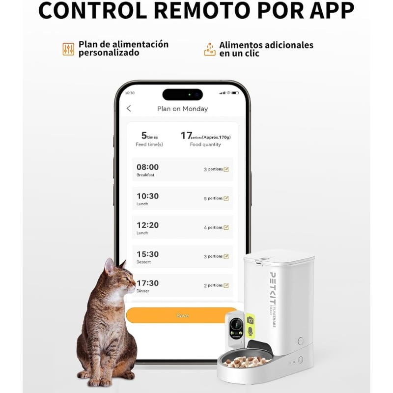 Petkit Yumshare Solo Con Cámara Blanco - Comedero Automático - Ítem8