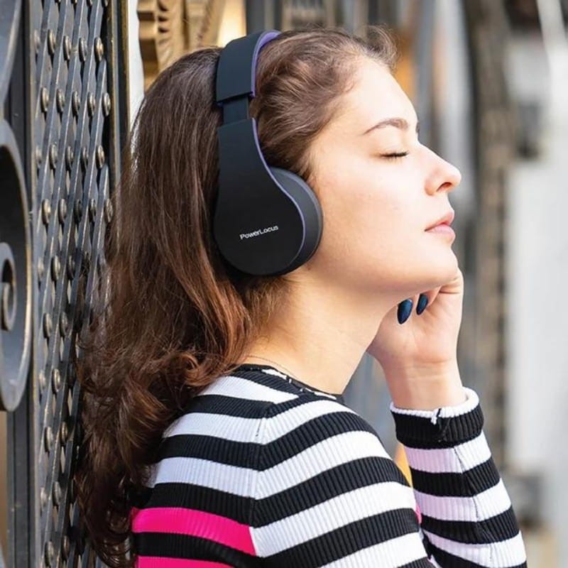 PowerLocus P1 Negro/Púrpura - Auriculares Bluetooth - Ítem6