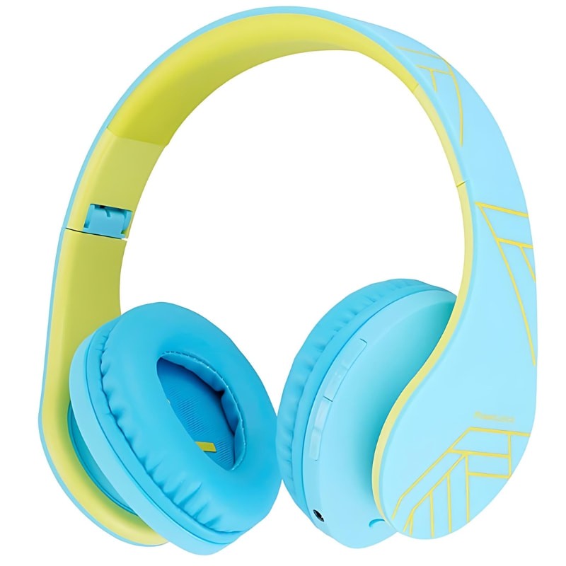 PowerLocus P2 Kids Azul/Verde - Auscultadores sem fios para crianças - Item