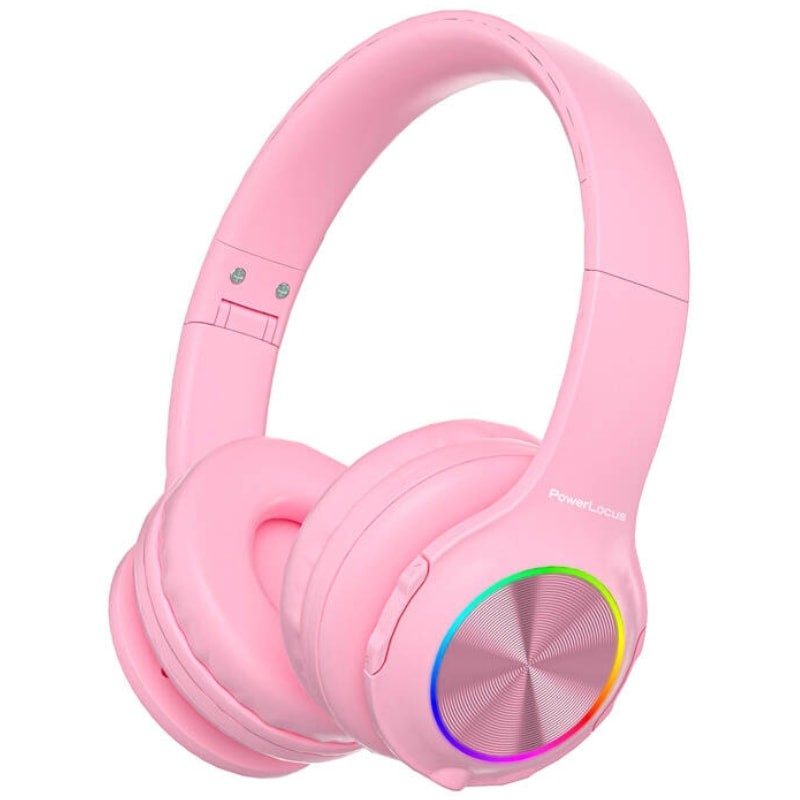 PowerLocus PLED RGB Rosa - Auscultadores sem fios para crianças - Item