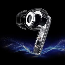 QCY T13 ANC2 TWS ANC Azul - Auscultadores Bluetooth - detalhe dos auriculares