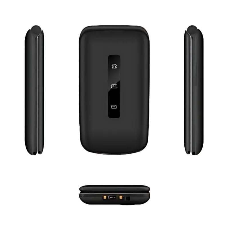 Qubo P-210NW 4G Preto - Telemóvel para idosos - desenho com capa