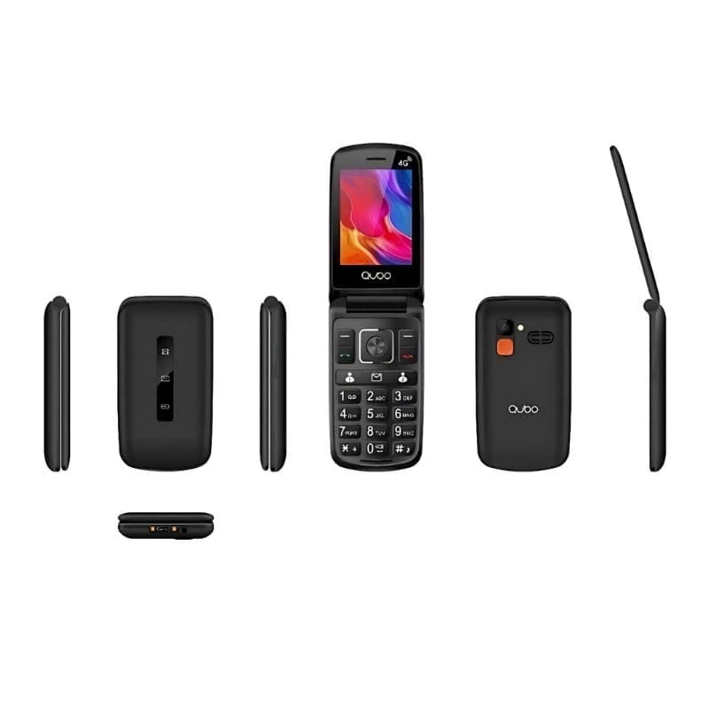 Qubo P-210NW 4G Preto - Telemóvel para idosos - pormenores de conceção