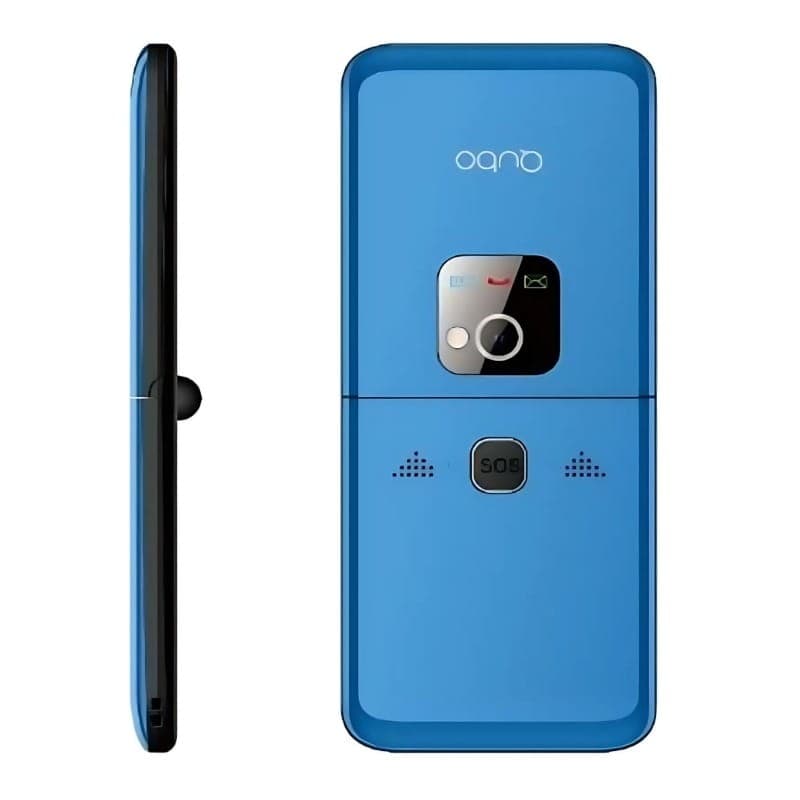 Qubo X-10 Azul - Telemóvel para idosos - vista traseira