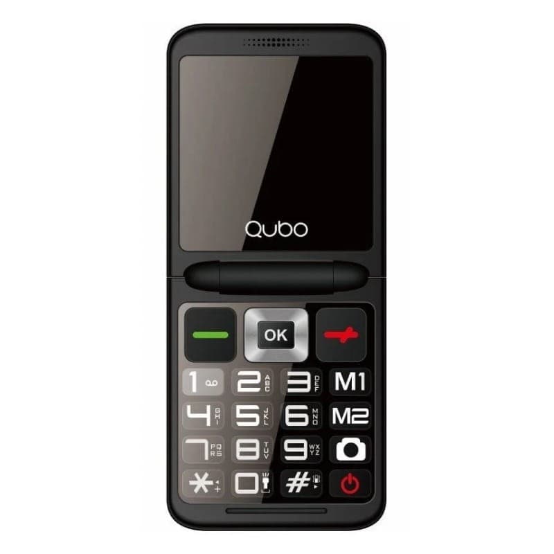 Qubo X-10 Azul - Telemóvel para idosos - vista frontal