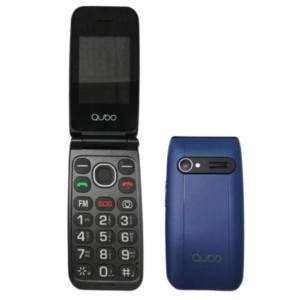Qubo NEONW-SOS 32MB/32MB Azul - Teléfono Móvil