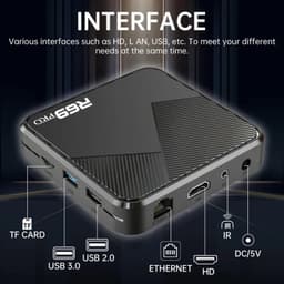 R69 Pro 4GB/64GB 8K WiFi 6 Android 14 Preto - interface