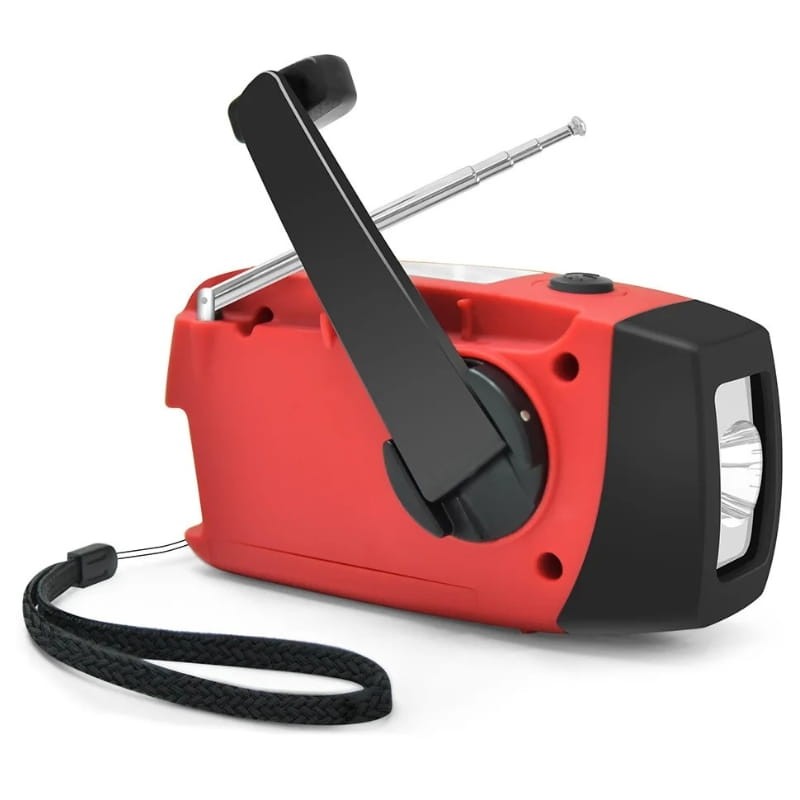 Radio Stonego 2000 mAh Rojo - Radio de Emergencia - Ítem1