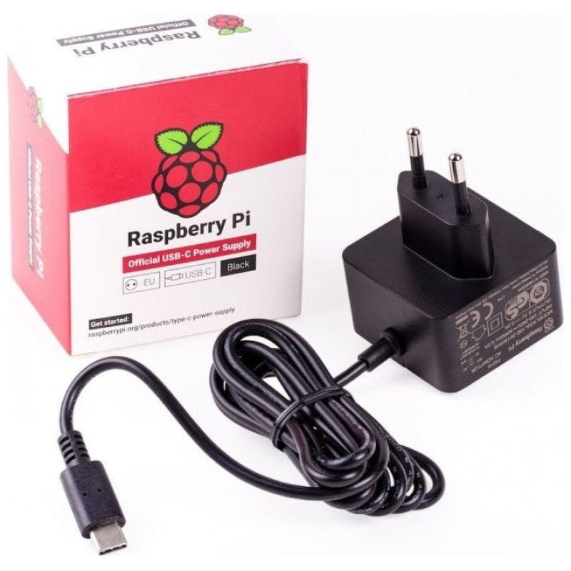 Raspberry Pi RPI PS 15W BK EU 15.3 W Noir- Adaptateur secteur - Ítem