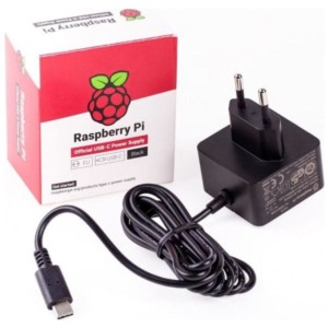 Raspberry Pi RPI PS 15W BK EU 15.3 W Preto - Adaptador de corrente