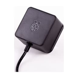 Vista detalhada do adaptador de corrente Raspberry Pi RPI PS 15W BK EU 15,3 W na cor preta