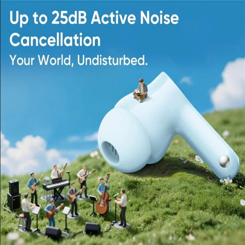 Realme Buds T200x ANC Blanco - cancelación de ruido