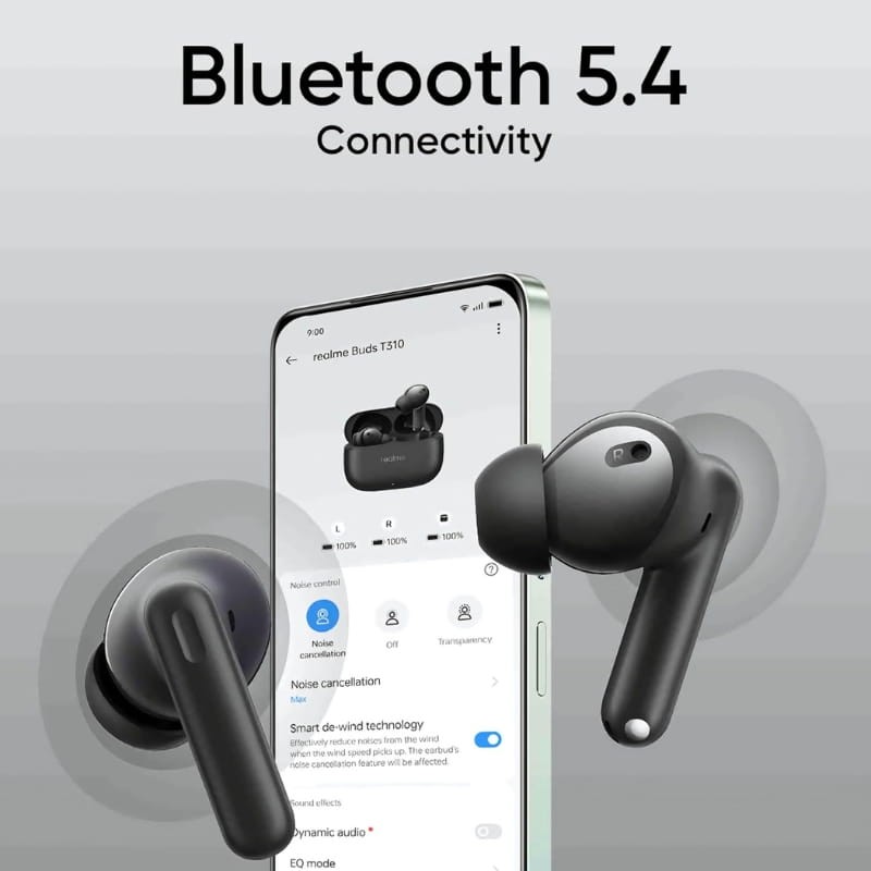 Realme Buds T310 ANC Preto - Auscultadores Bluetooth - Item8