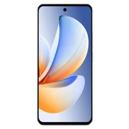 Realme C71 4 GB/256 GB Branco com tela grande de bordas finas, furo central para câmera frontal e design minimalista em branco elegante