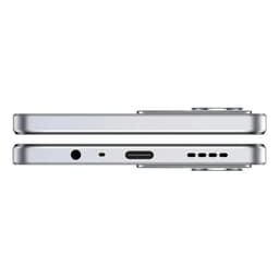 Realme C71 4 GB/256 GB Branco com corpo fino prateado, porta USB-C central, entrada P2 para fones, grade de alto-falante e módulo de câmera saliente