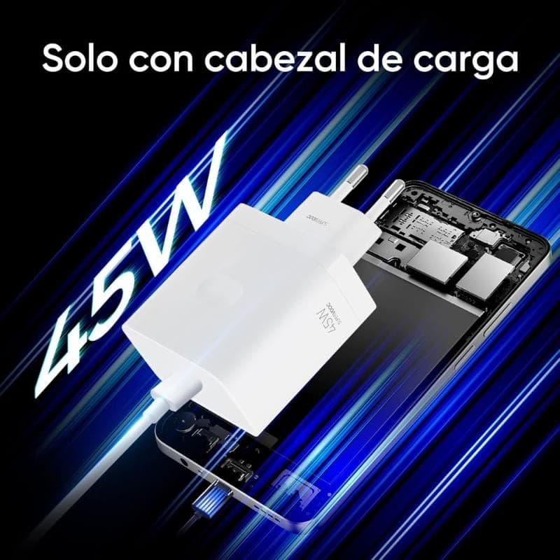 Realme SUPERVOOC 45W USB-A Blanc - puissance de charge