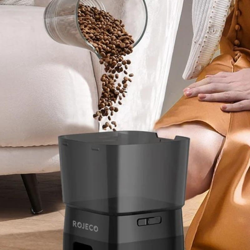 Rojeco Automatic Pet Feeder Versão WiFi 2L Preto - Alimentador Automático para Animais de Estimação - Item6