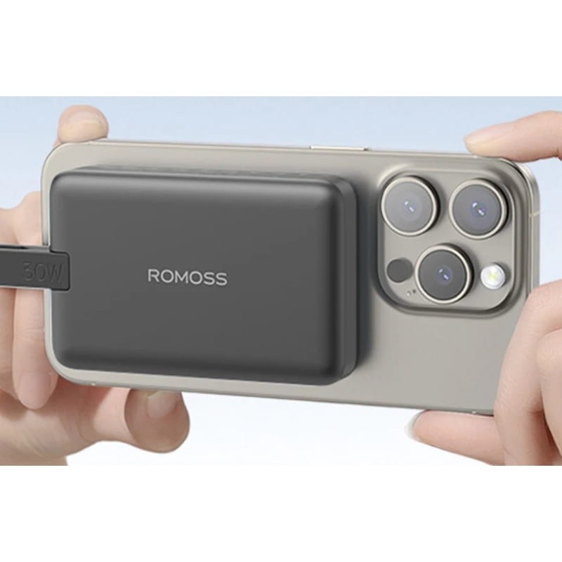 Romoss WMS10 30W 10000 mAh Noir - Power Bank - Ítem4