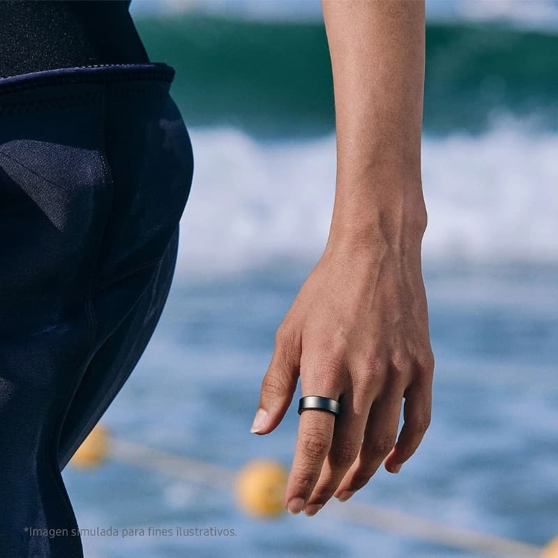 Samsung Galaxy Ring Taille 15 Argent Titane - détail de la conception