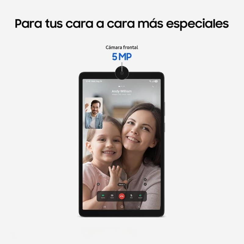 Samsung Galaxy Tab A11 8,7 4Go/64Go 4G Gris - caméra frontale