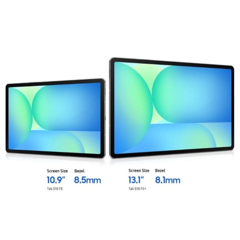 Samsung Galaxy Tab S10 FE+ 8GB/128GB WiFi+5G Azul - tamaño de la pantalla