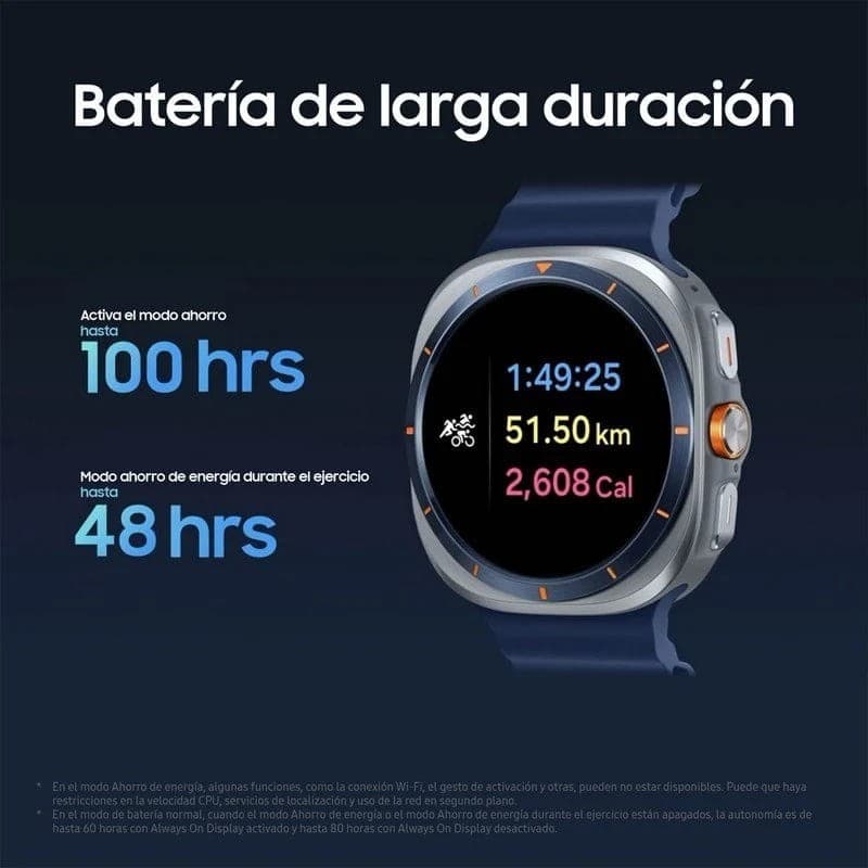 Samsung Galaxy Watch Ultra 2025 Blanco Titanio - batería de larga duración