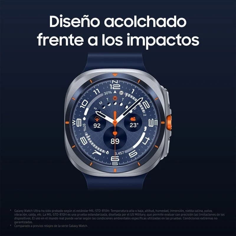 Samsung Galaxy Watch Ultra 2025 Blanco Titanio - diseño resistente a impactos