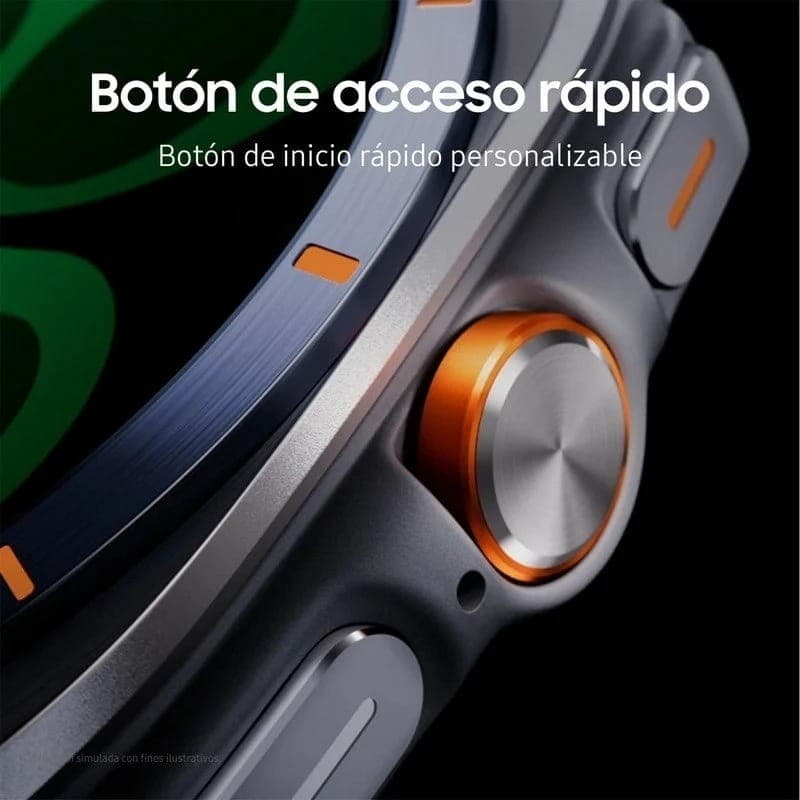 Samsung Galaxy Watch Ultra 2025 Blanco Titanio - botón de acceso rápido