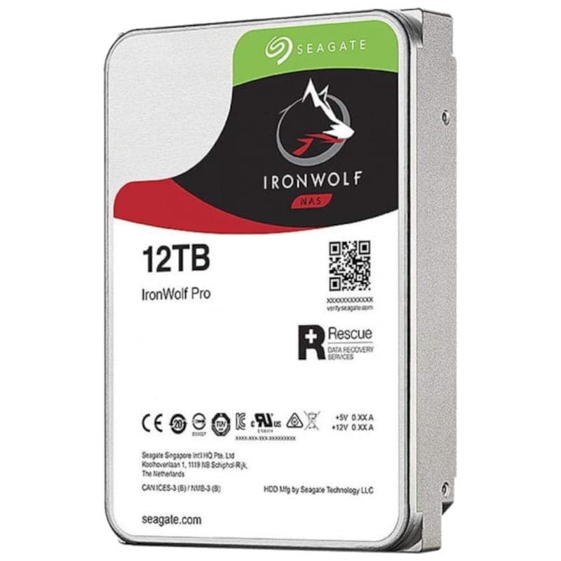 Seagate NAS IronWolf 12TB ATA III - Disco duro, 256MB de Búfer