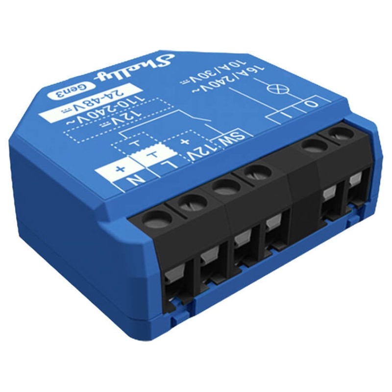 Shelly 1 Gen3 Azul - Relé Inteligente - Item