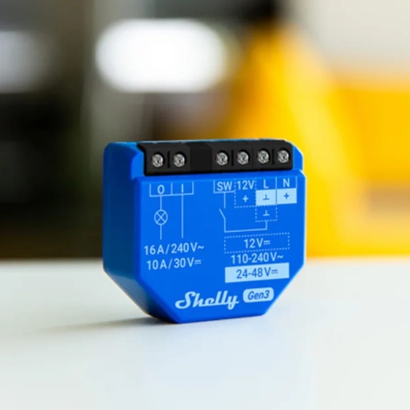 Shelly 1 Gen3 Azul - Relé Inteligente - Item1