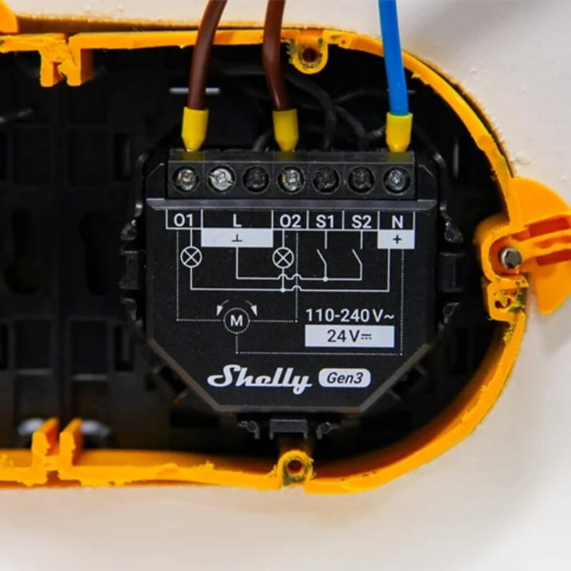 Shelly 2PM Gen3 Negro - Relé Inteligente WiFi - Ítem2