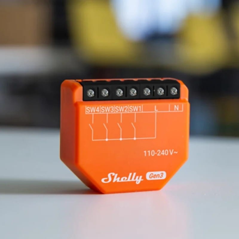 Shelly I4 Gen3 Orange - Relais intelligent WiFi - Ítem3