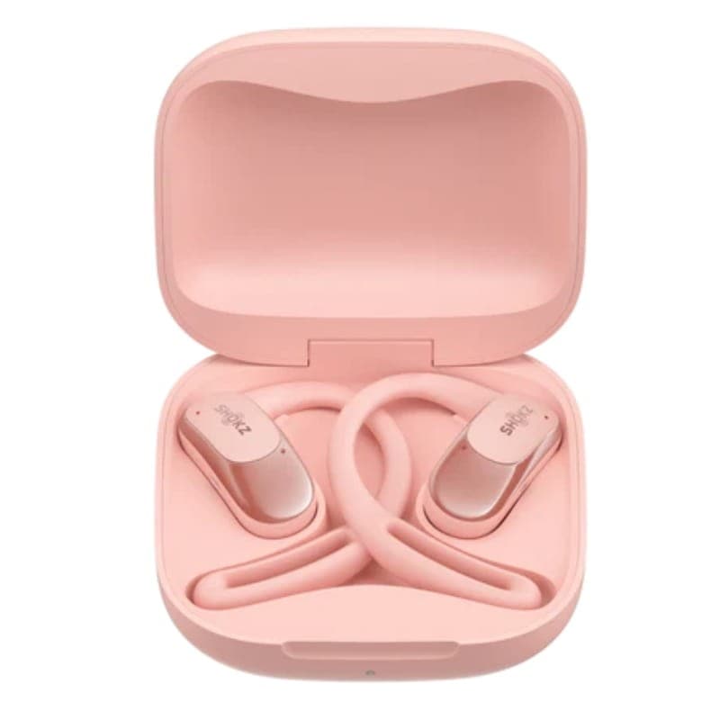 Shokz OpenFit Air Rose - Ecouteurs Bluetooth - étui de chargement