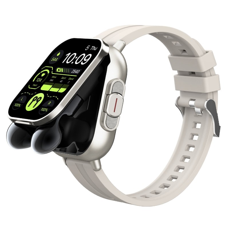 D8 Argent avec bracelet en silicone et écouteurs - Ítem