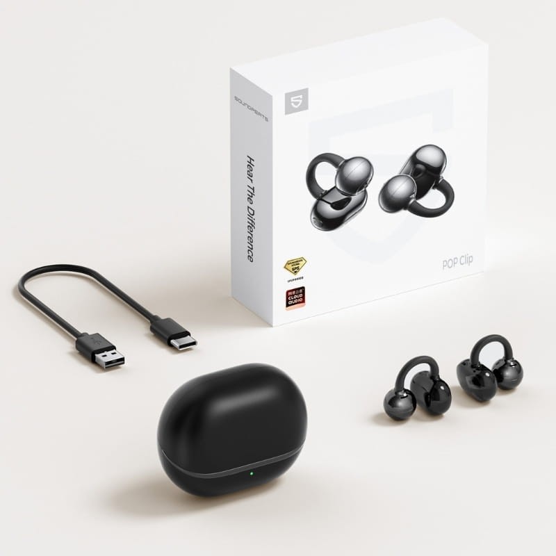 SoundPEATS POP Clip TWS Preto - Item8