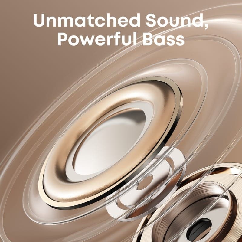 Soundcore AeroClip Branco - sons graves potentes