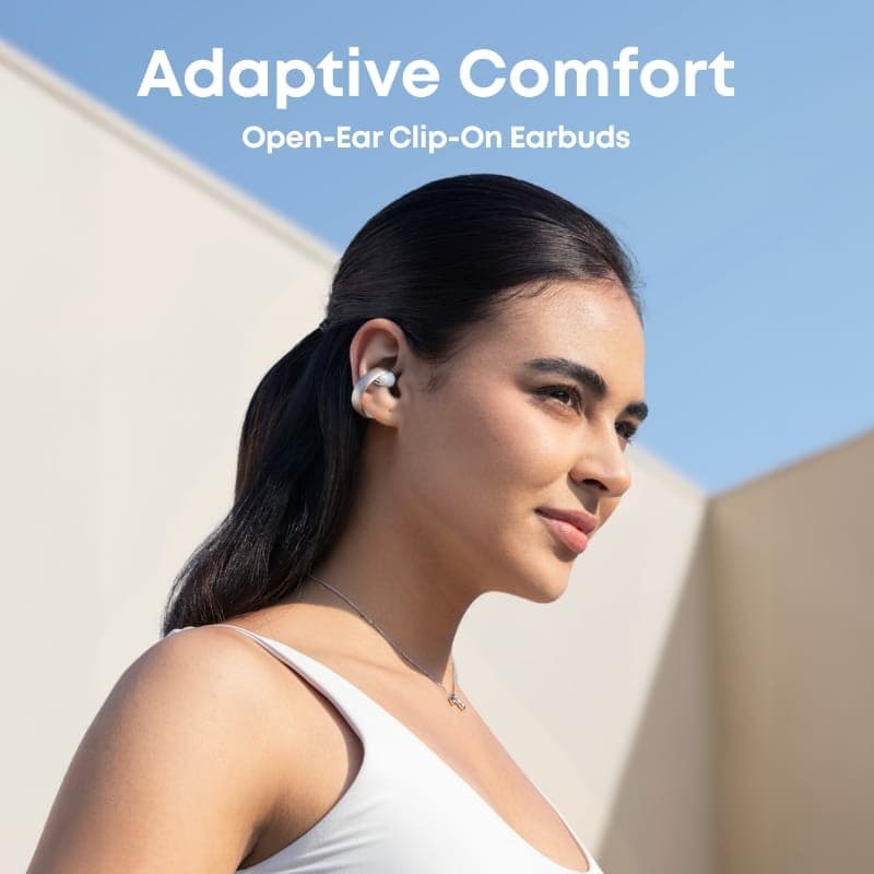 Soundcore AeroClip Branco - desenho de clipe