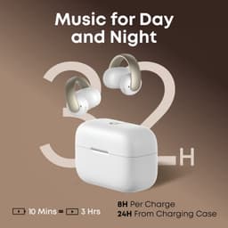 Soundcore AeroClip Branco - duração da bateria