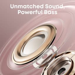 Soundcore AeroClip Rosa - sons graves potentes