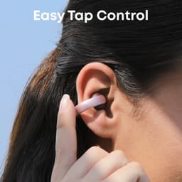 Soundcore AeroClip Rosa - controlo tátil
