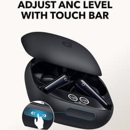 Soundcore Liberty 4 Pro ANC Preto - controlo tátil no estojo