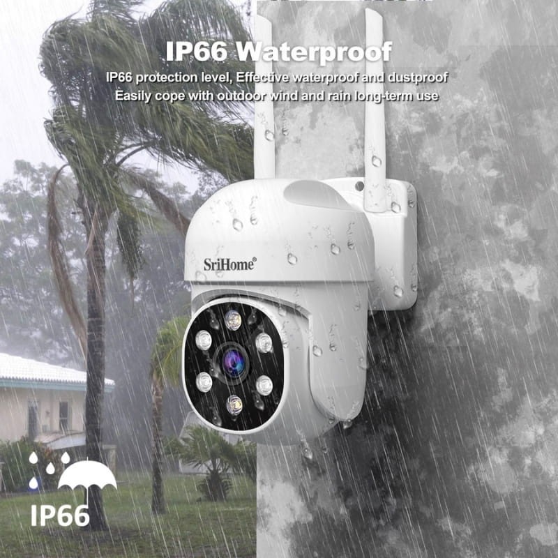 SriHome SH061 2MP/1080p IP66 Blanc - Ítem7