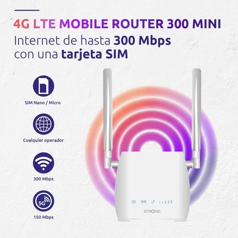 Strong Router 4G LTE 300 Mini - velocidade de ligação