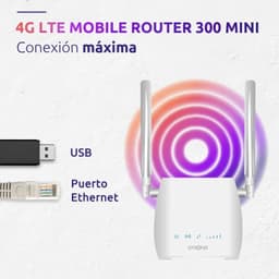 Strong Router 4G LTE 300 Mini - ligações físicas