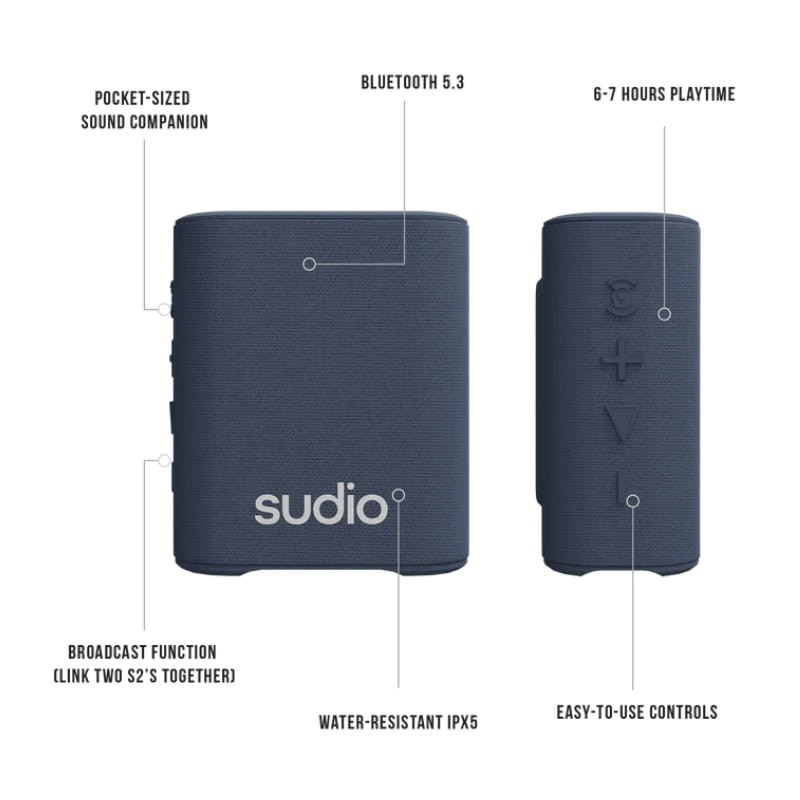 Sudio S2 Azul - Altavoz Bluetooth - Ítem2